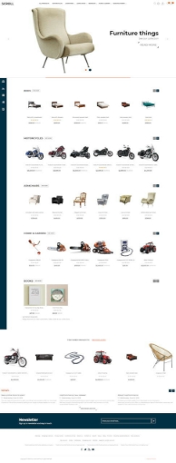 قالب اسکرول ناپ کامرس