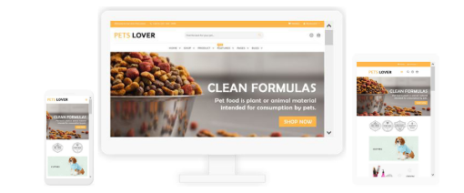قالب فروشگاهی Pets Lover ناپ‌کامرس - پاسخگرا