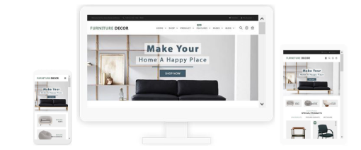 قالب فروشگاهی Furniture Deco ناپ‌کامرس - پاسخگرا