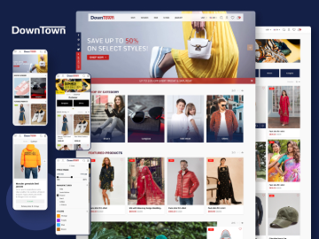 تصویر  قالب دانتاون